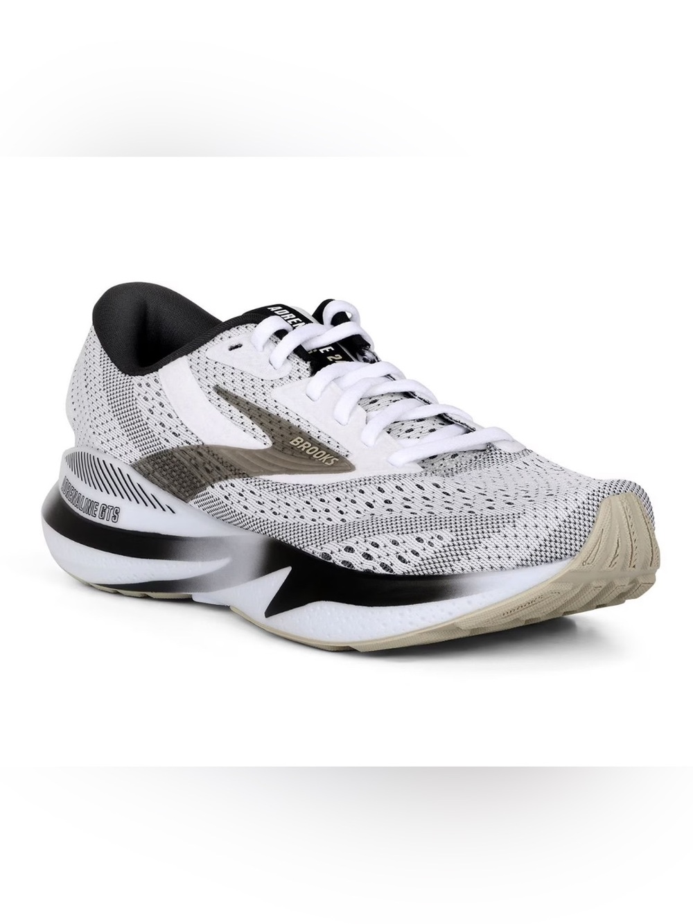 Brooks Adrenaline GTS 24 Running Shoes In White/Black/Pelican Women’s 9.5 New